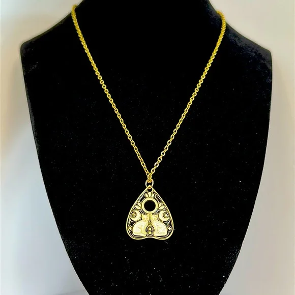 Gold Cat Planchette Necklace - Picture 1 of 2
